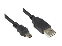 Good Connections USB2.0 Kabel EASY A-Mini B5pol. schw. 0,5m