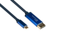 Good Connections Adapterka SmartFLEX USB-C an DP1.2 blau 2m