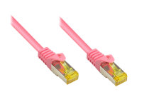 Good Connections  Patchkabel m. Cat.7 Rohk. magenta 0,5m