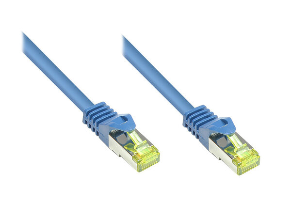 Good Connections  Patchkabel m. Cat.7 Rohkabel  blau 20m