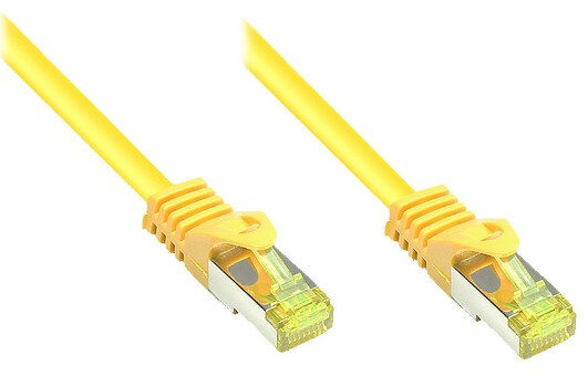 Good Connections  Patchkabel m. Cat.7 Rohkabel  gelb 20m