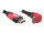 DELOCK HDMI Kabel Ethernet A -> A St/St 5.00m 90° unten 4K
