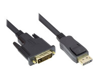 Good Connections Kabel DP-St.-DVI-D 24+1-St. schwarz 1m