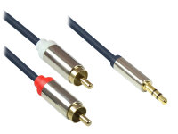 Good Connections Audiokabel  3-pol. 3.5mm-St.-2xRCA St. 3m
