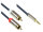 Good Connections Audiokabel  3-pol. 3.5mm-St.-2xRCA St. 3m