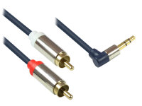 Good Connections Audiokabel  3,5mm-St. gew.-2xRCA St. 0,5m