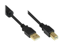 Good Connections USB2.0 Kabel m.Ferrit A-B schw. 2m