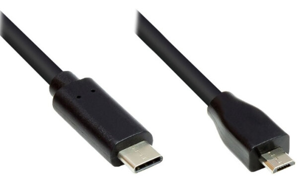 Good Connections USB2.0 Kabel   Micro B-C schw. 2m