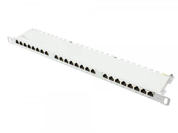 Good Connections Patchpanel 19"Cat. 6  24-P. 0,5HE lichtgr.