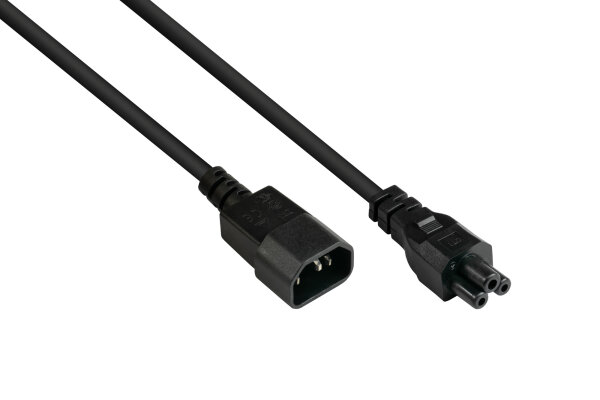 Good Connections Kaltgeräteverlängerung an C5 schwarz 5m