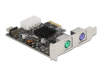 DELOCK PCI Express x1 Karte 2x PS/2 Low Profile Formfaktor