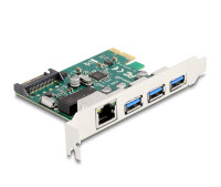 DELOCK PCI Express x1 Karte zu 3 x USB 5 Gbps Typ-A Buchse