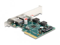 DELOCK PCI Express x4 Karte zu 2 x extern USB 10 Gbps Typ-A