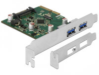 DELOCK PCI Express x4 Karte zu 2x extern USB 3.2 Gen 2 Typ-A