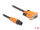 DELOCK M12 Serielles Anschlusskabel A-kodiert 3 Pin 1,8 m