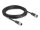 DELOCK M12 Kabel A-kodiert 8 Pin Stecker zu Buchse PVC 5 m
