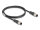 DELOCK M12 Kabel A-kodiert 8 Pin Stecker zu Stecker PVC 1 m