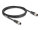 DELOCK M12 Kabel A-kodiert 8 Pin Stecker zu Stecker PVC 2 m