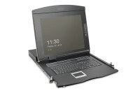 DIGITUS Modulare Konsole 19"HD  LCD,16-port VGA KVM...