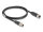 DELOCK M12 Kabel X-kodiert 8 Pin Stecker zu Buchse PVC 1 m