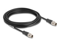 DELOCK M12 Kabel X-kodiert 8 Pin Stecker zu Stecker PVC 5 m