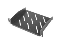 LANBERG 10" Fachboden 1U 254x180mm, max.20kg, schwarz