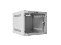 LANBERG 10"  4U 280x310 Wandgehäuse Glastür (FlatPack) gr