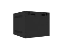 LANBERG 10"  4U 280x310 Wandgehäuse Metalltür (FlatPack) sw