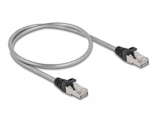 DELOCK RJ45 Kabel Cat.6A U/FTP mit Metallmantel 0,5 m