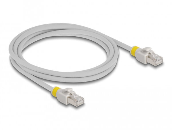 DELOCK NWK RJ45 Cat.6A S/FTP mit farbigen Clips 2 m