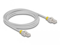 DELOCK NWK RJ45 Cat.6A S/FTP mit farbigen Clips 3 m