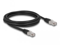 DELOCK RJ45 NWK Cat.6A S/FTP PE Outdoor 2 m schwarz