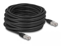 DELOCK RJ45 NWK Cat.6A S/FTP PE Outdoor 15 m schwarz