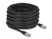DELOCK RJ45 NWK Cat.6A S/FTP PE Outdoor 20 m schwarz