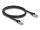 DELOCK RJ45 NWK Cat.6A S/FTP PUR Outdoor 1 m schwarz