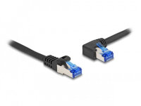 DELOCK RJ45 NWK Cat.6A S/FTP gerade  gewinkelt 2m schwarz