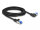 DELOCK RJ45 NWK Cat.6A S/FTP gerade  gewinkelt 3m schwarz