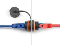 DELOCK Kabelverbinder RJ45 Buchse zu RJ45 Buchse Wasserdicht