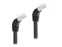 DELOCK RJ45 Netzwerkkabel Cat.6A S/FTP Slim 45° 2m...
