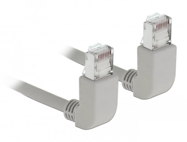 DELOCK Netzwerkkabel RJ45 Cat.6A S/FTP oben/oben gew. 1m