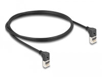 DELOCK RJ45 Netzwerkkabel Cat.6A S/FTP Slim 90° 1m...