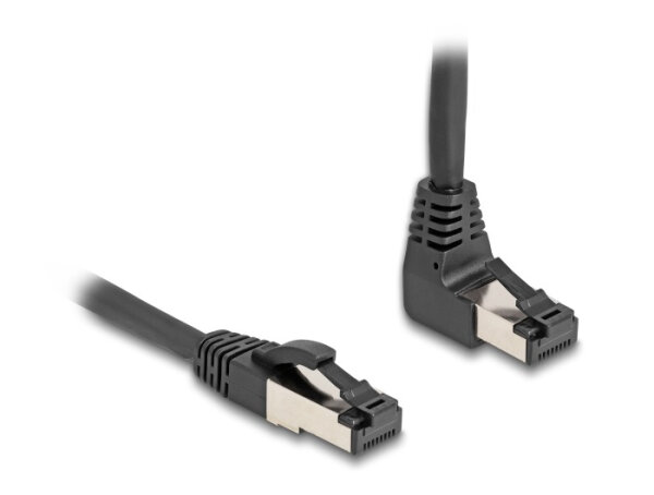 DELOCK RJ45 Netzwerkkabel Cat.8.1S/FTP 90° oben gew./gerade