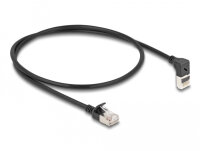 DELOCK RJ45 Netzwerkkabel Cat.6A S/FTP Slim 90° 0,5m...