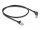 DELOCK RJ45 Netzwerkkabel Cat.6A S/FTP Slim 90° 0,5m schwarz
