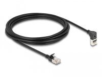 DELOCK RJ45 Netzwerkkabel Cat.6A S/FTP Slim 90° 3m...