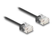 DELOCK RJ45 Netzwerkkabel Cat.6 UTP Ultra Slim 0,5m schwarz
