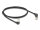 DELOCK RJ45 Netzwerkkabel Cat.6A S/FTP Slim 90°unten gew. 1m