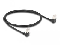 DELOCK RJ45 Netzwerkkabel Cat.6A S/FTP Slim 90°unten...