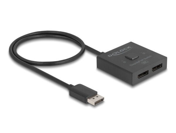 DELOCK DisplayPort Switch 2 auf 1 bidirektional 8K