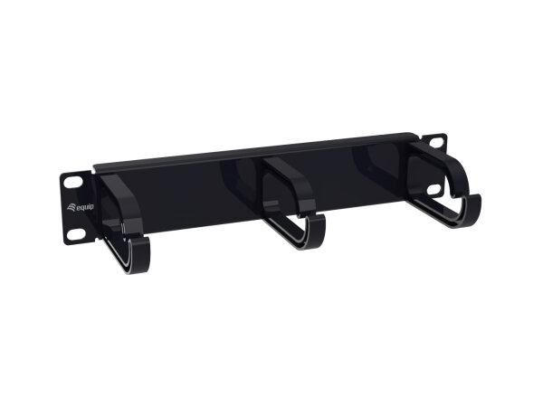 Equip 10" Kabelmanagement 3xPlastikringe         1U  RAL9005